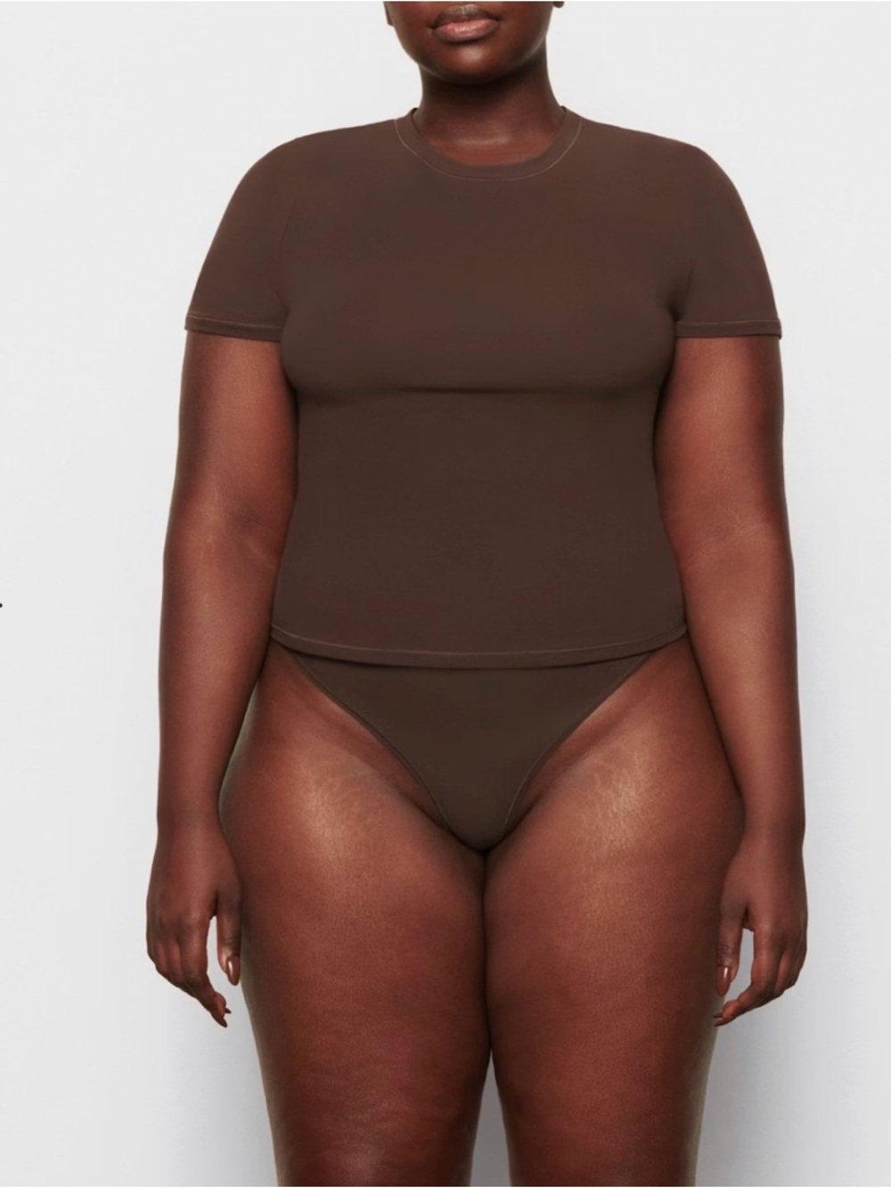 NWT Skims fits everybody tee top cocoa brown XL $48 - Picture 2 of 7